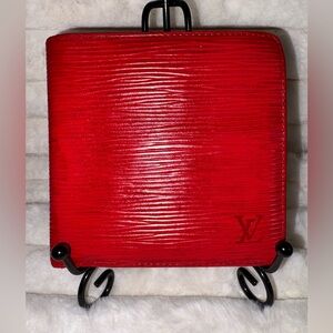 Louis Vuitton Epi Scarlet Leather Wallet
